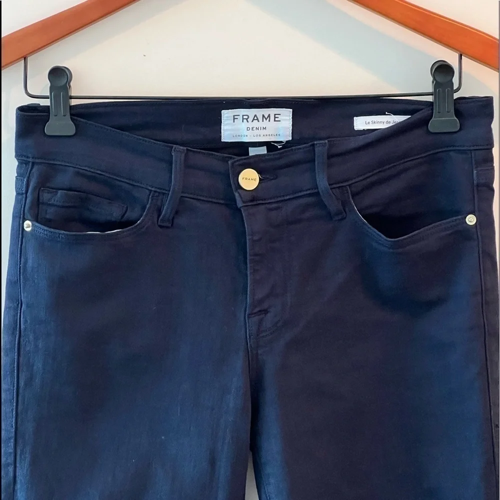 Frame Denim Le Skinny De Jeanne Jeans In Deep Blue Dive